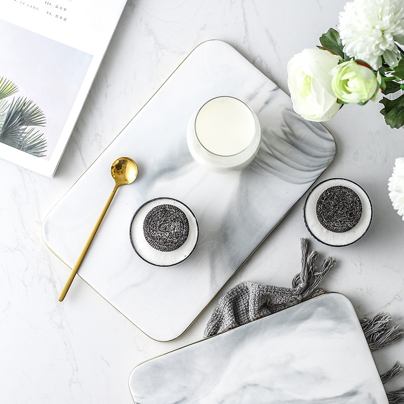 Marble Serving Board - Tagliere in ceramica di marmo con