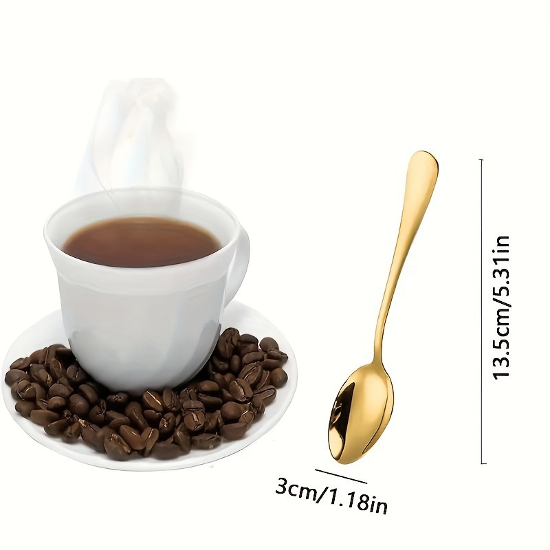 Set di 6/10/20 Cucchiaini in A - Gold Cutlery Flatware recensione e prezzo