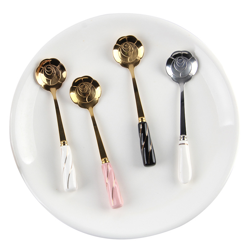 Stoviglie Cucchiaino per mesco - Gold Cutlery Flatware recensione e prezzo