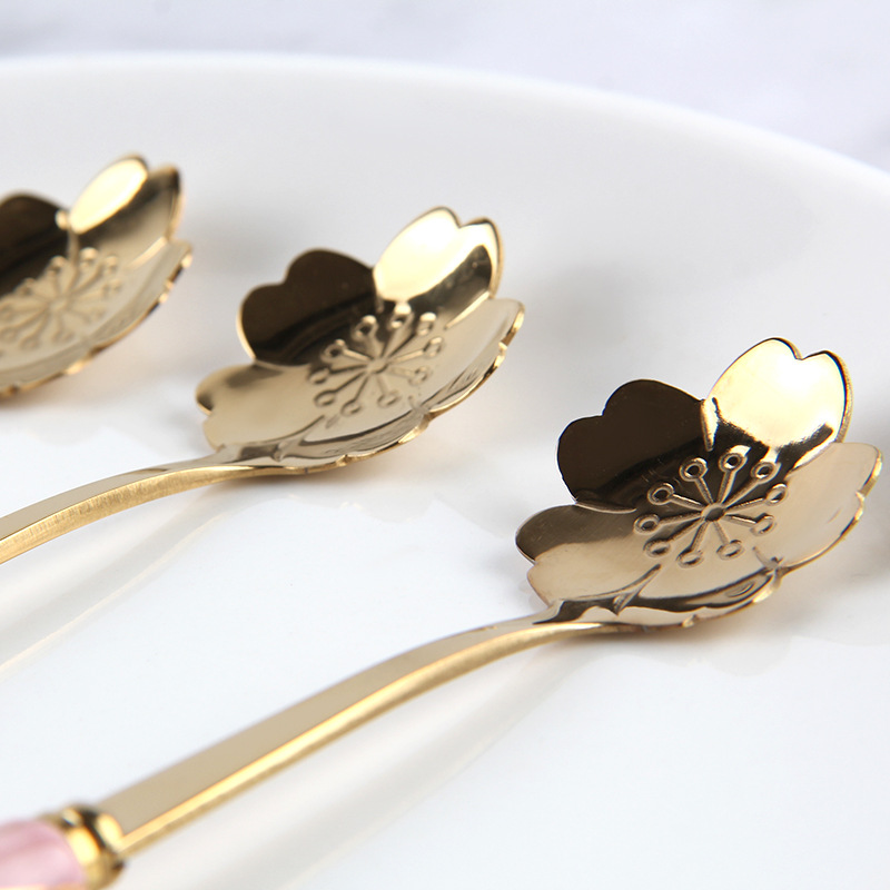 Stoviglie Cucchiaino per mesco - Gold Cutlery Flatware recensione e prezzo