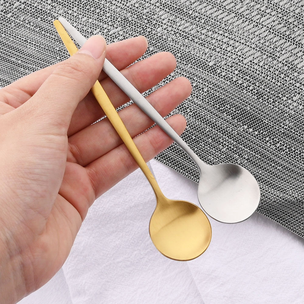 6 pezzi piccolo cucchiaio opac - Gold Cutlery Flatware recensione e prezzo