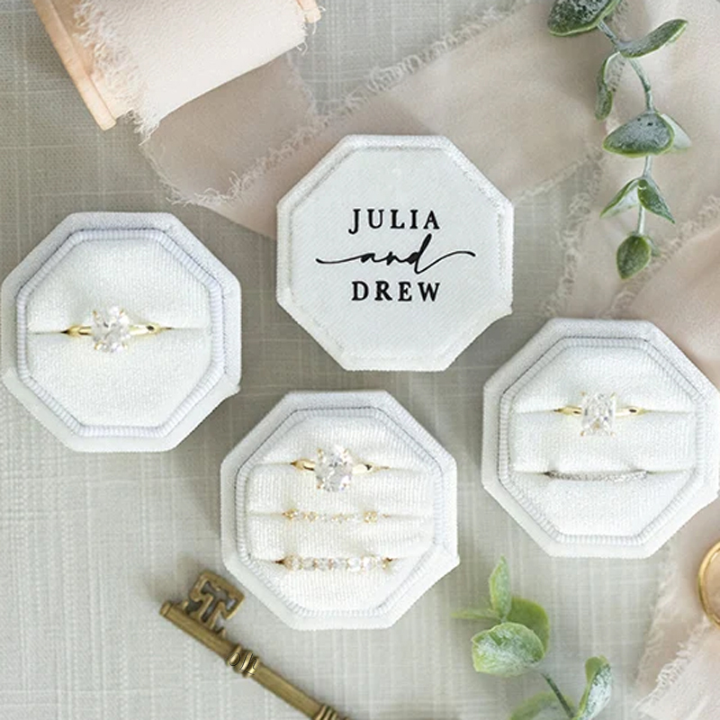 Scatola per fedi nuziali perso - Velvet Jewelry Box recensione e prezzo